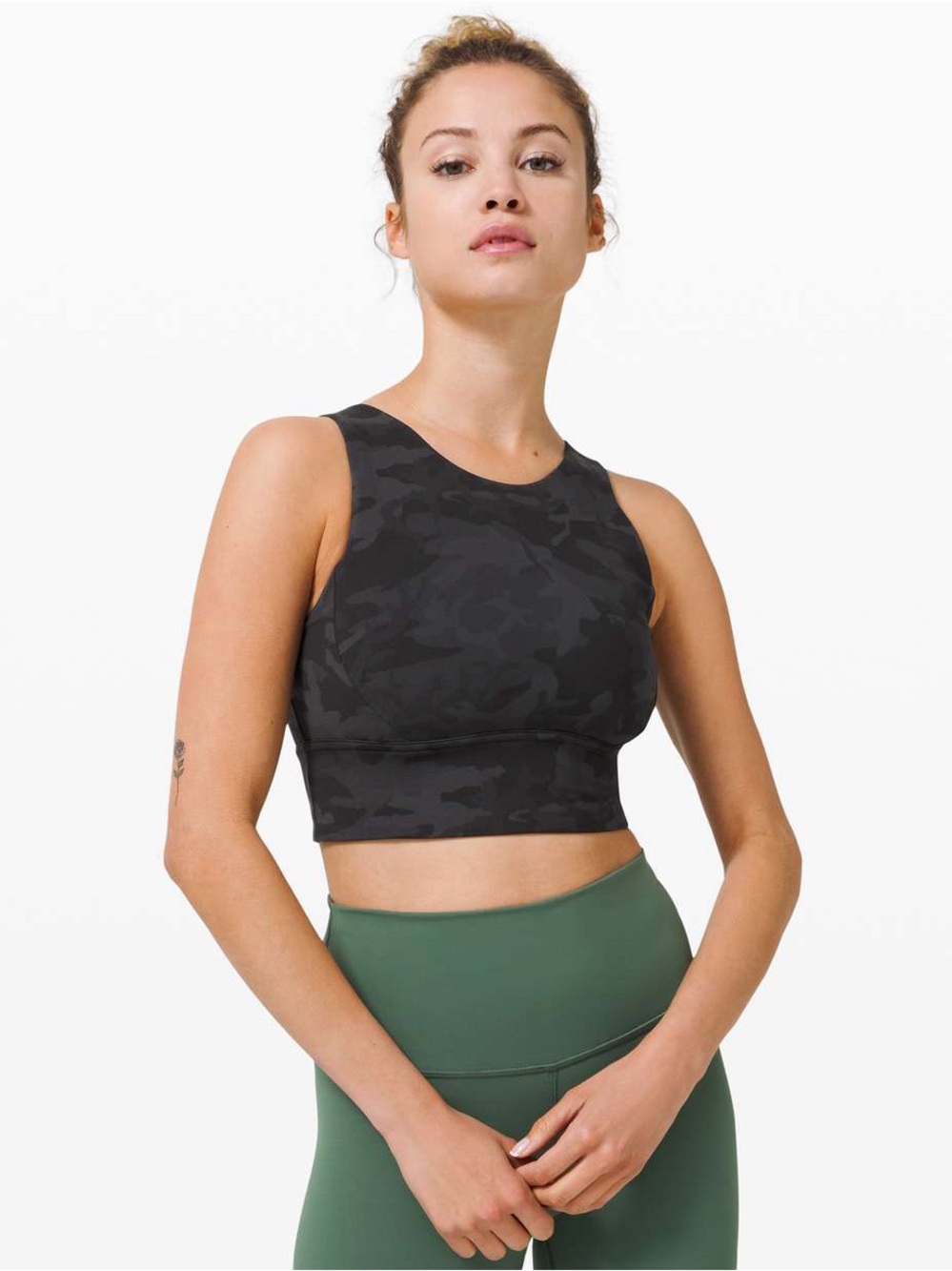 Lululemon Black Camo Sports Bra